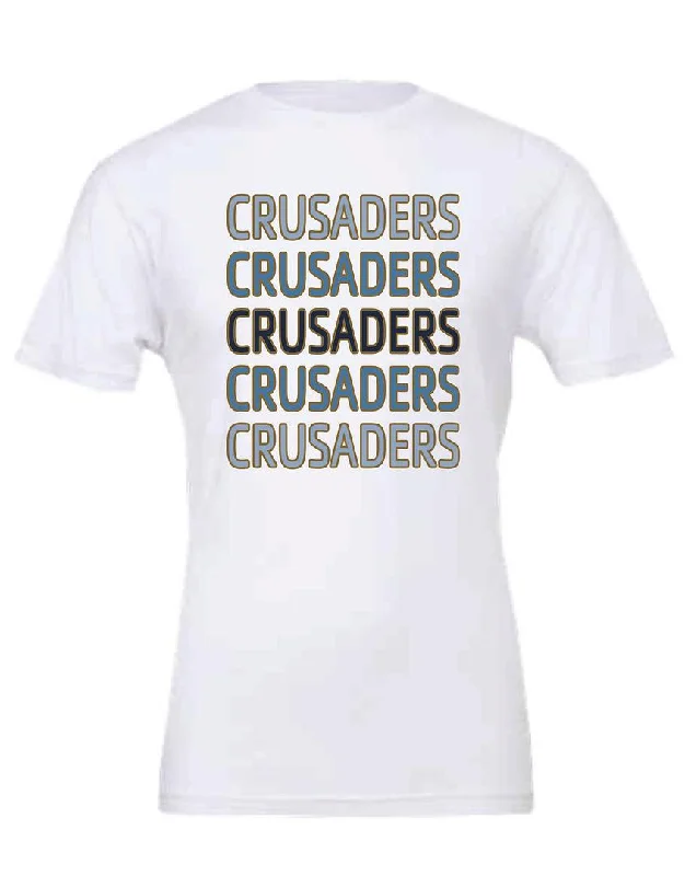 #64A - Crusaders Repeat T-Shirt (White)