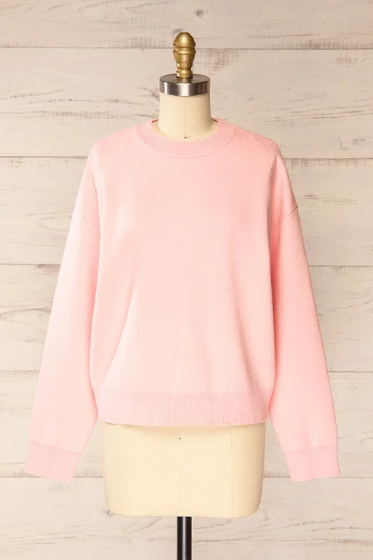 Calye Pink | Oversized Short Sweater