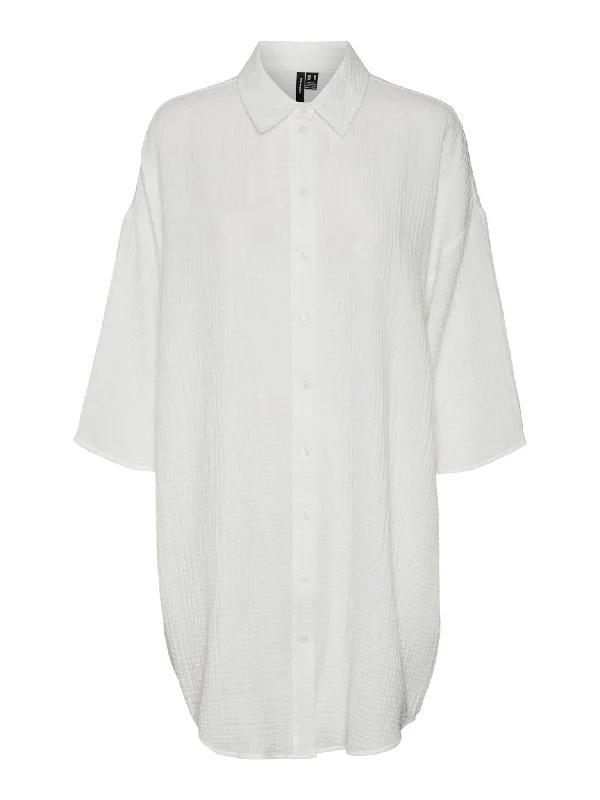 Natali Oversized Shirt - Snow White