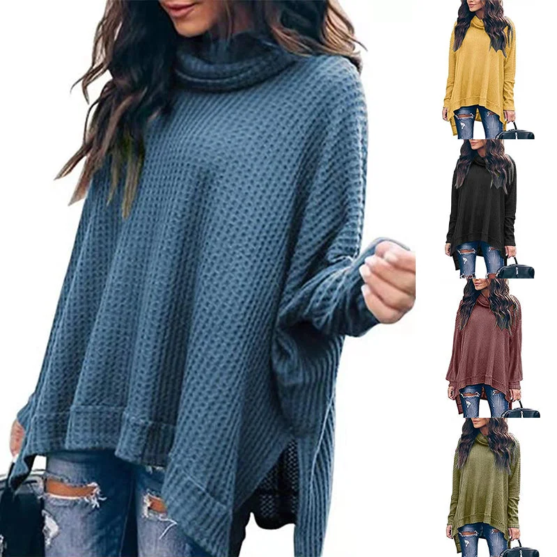 Winter Women Baggy Knitted Oversized Sweater Jumper Long Pullover Tops Plus Size