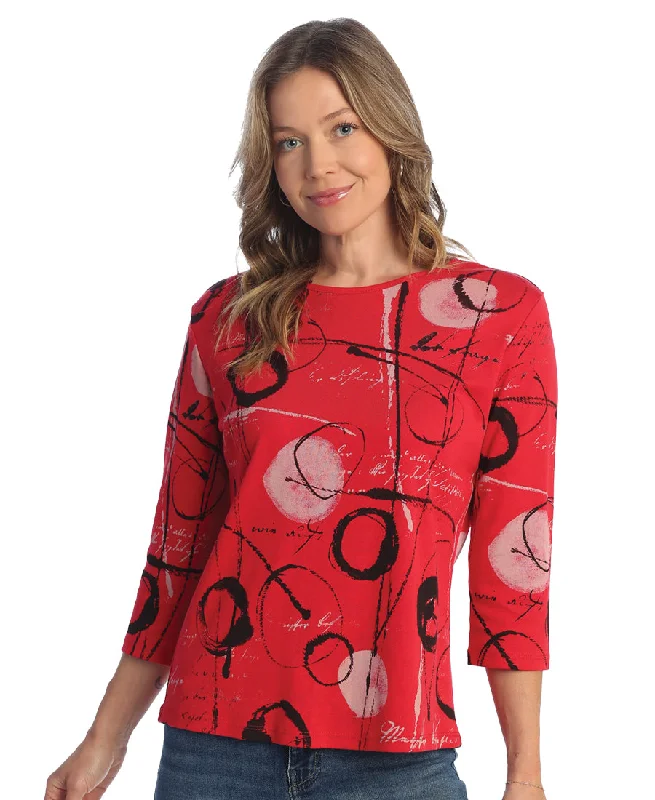 Performance jacketBalboa Printed Cotton Top